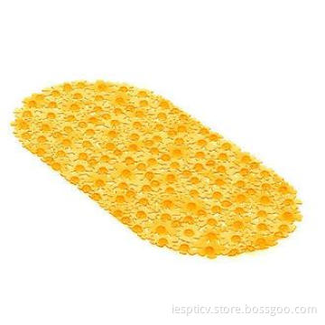 Lovely Yellow Anti skid Rug Plastic Bathroom Accessories wi